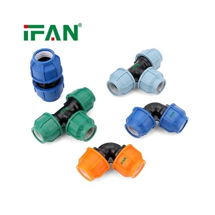 HDPE 파이프 시스템용 PP 압축 파이프 피팅 제조업체